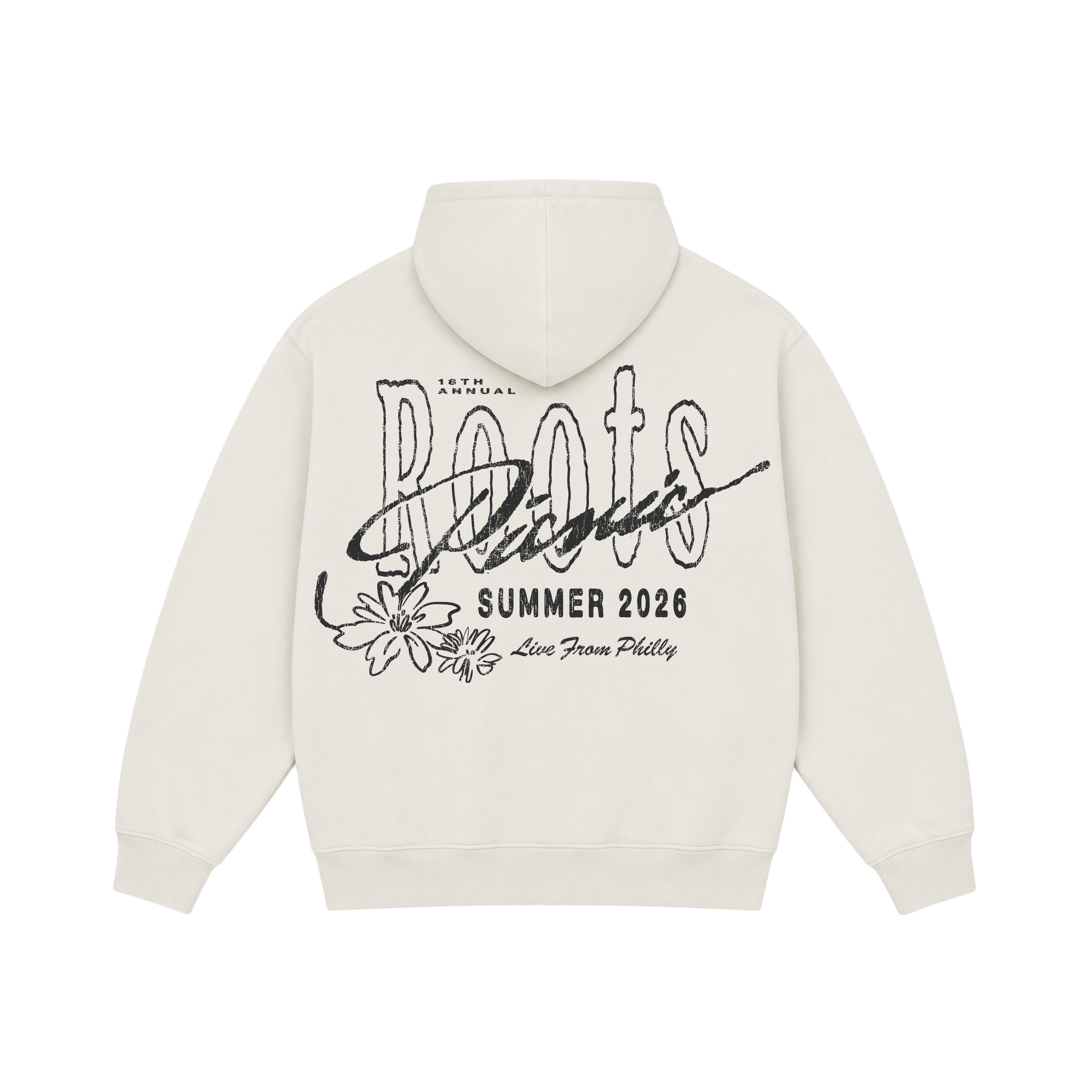 Roots Picnic 18th Annual Ecru Zip Hoodie – The Roots Picnic