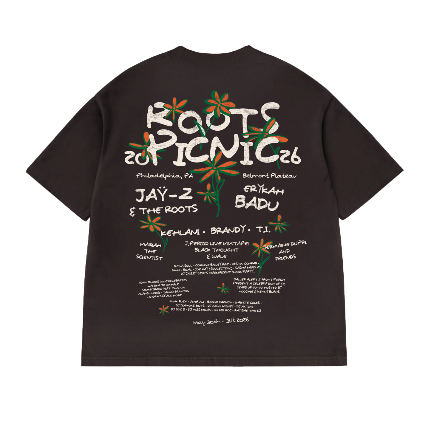 RP 26 Off Black Boxy Lineup Tee
