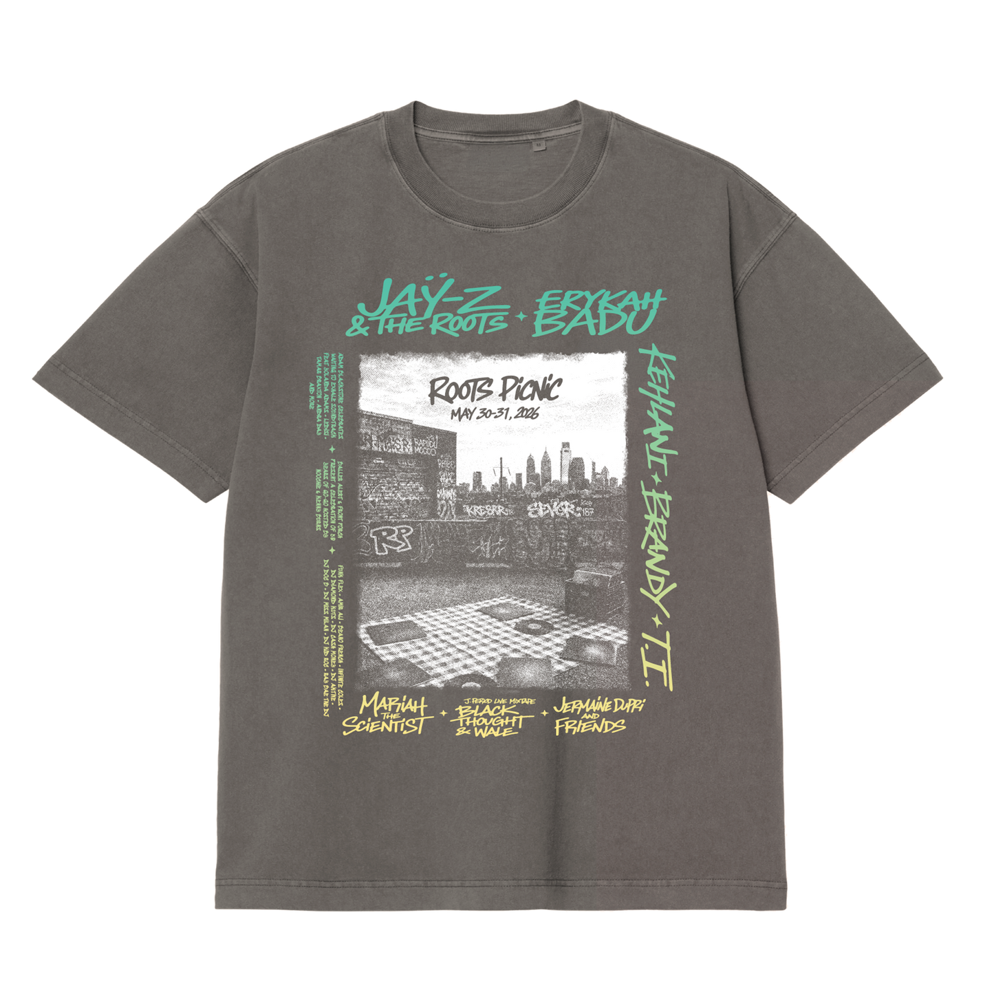 RP 26 Philly Rooftop Graff Shadow Lineup Tee