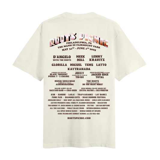 Roots Picnic 2025 AdMat Ivory Lineup Tee