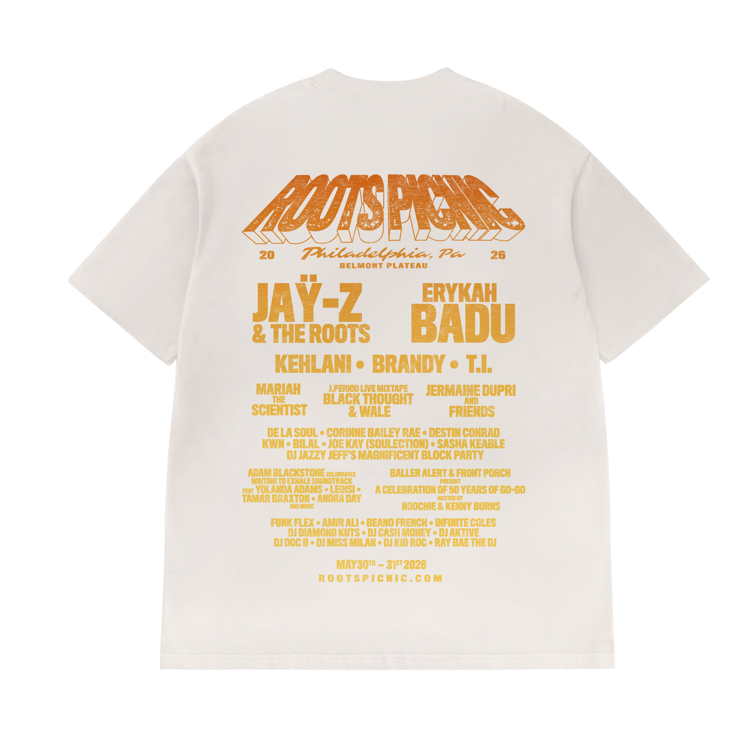 Roots Picnic 26 AdMat Bone Tee – The Roots Picnic