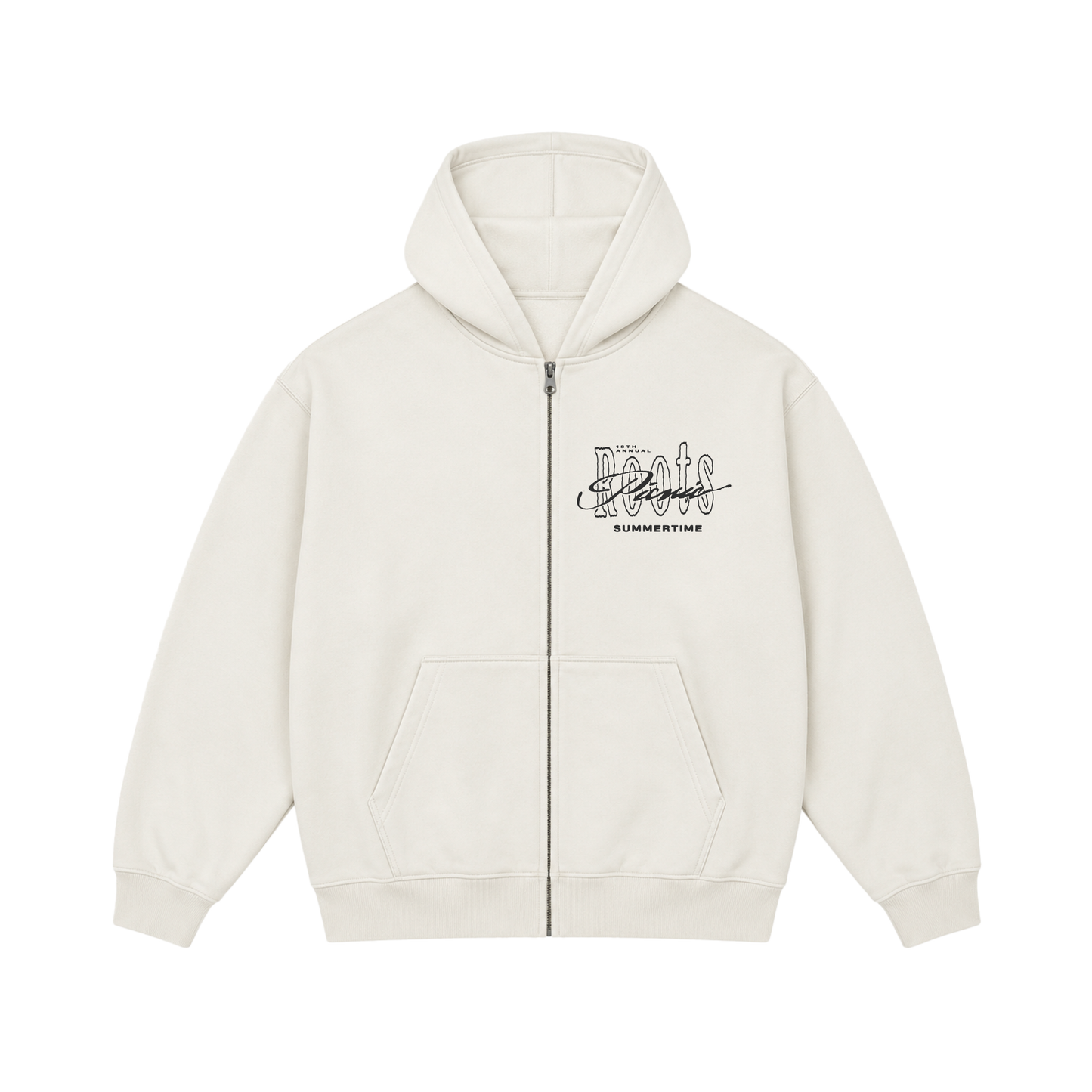 Roots Picnic 18th Annual Ecru Zip Hoodie