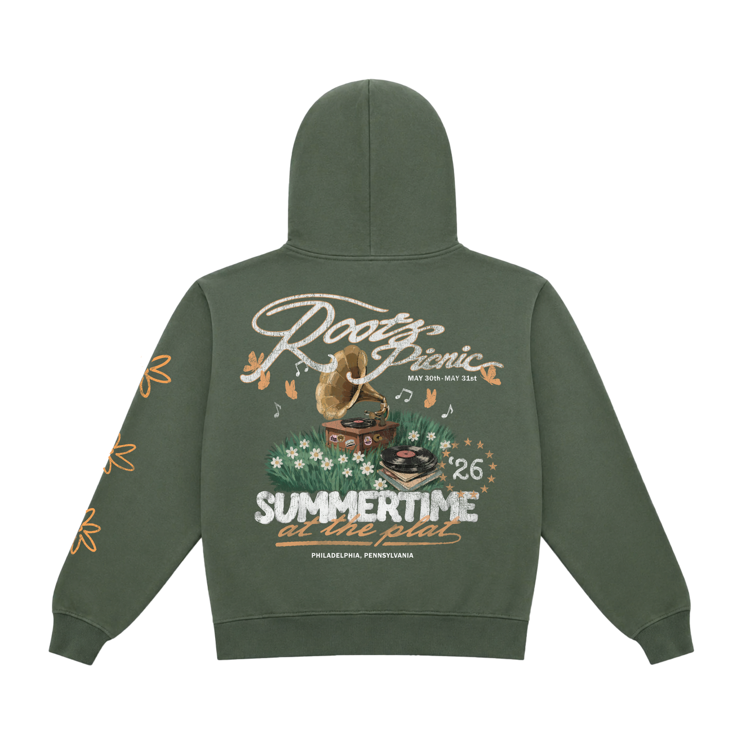 RP 26 Summertime in the Park Green Hoodie