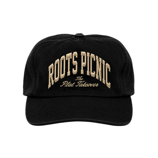 Roots P4E Tan Washed Black Hat