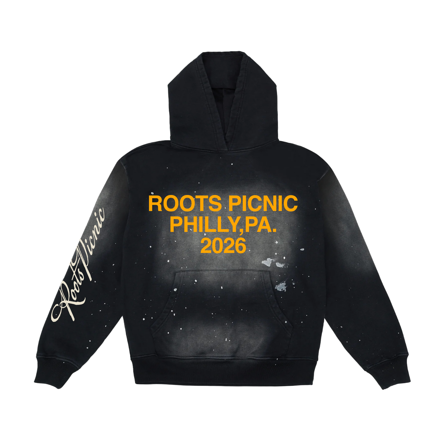RP 2026 in Philly Paint Splatter Black Hoodie