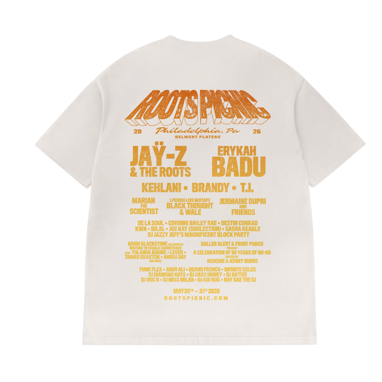 Roots Picnic 26 AdMat Bone Tee